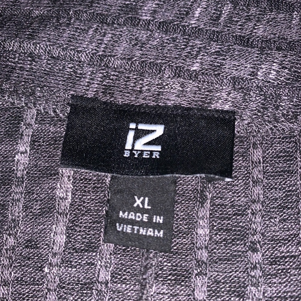 Basic Grey Ribbed Short Sleeve Button Up Cardigan - Picture 5 of 5